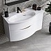 Раковина Kerama Marazzi RIVA мебельная левая с крепежом 100, белая глянцевая