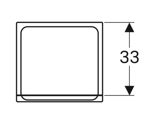 Высокий шкаф Geberit Renova Plan 39 см