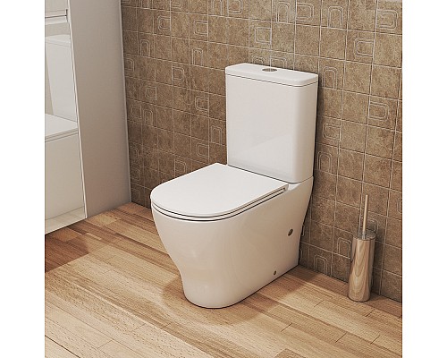 Унитаз компакт OWL Tid Cirkel-G OWLT190702 с сиденьем DP микролифт (без бачка)