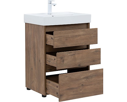 Тумба под раковину Aquanet Nova Lite 60 302471 Дуб рустикальный