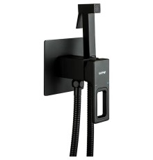 Гигиенический душ со смесителем Gappo G17-6 G7217-6 Черный матовый