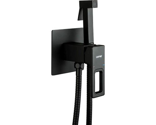 Гигиенический душ со смесителем Gappo G17-6 G7217-6 Черный матовый