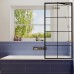 Шторка на ванну Ambassador Bath Screens 80х140 профиль Черный стекло прозрачное