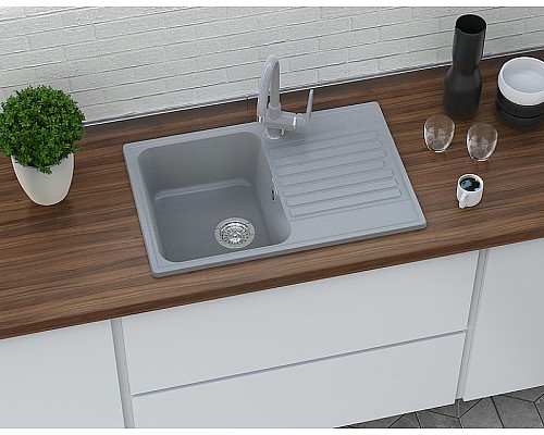 Кухонная мойка GranFest Quarz GF-Z78 Серая Кухонная мойка GranFest Quarz GF-Z78 Серая