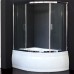 Шторка на ванну Royal Bath Alpine 170 профиль Хром стекло прозрачное