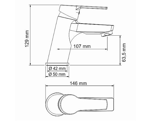 Смеситель для умывальника WasserKRAFT 4403
