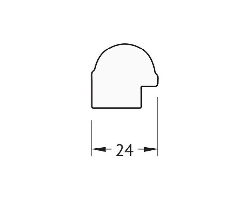 Зеркало Evoform Definite 77х57 BY 0643 в багетной раме - Золотой бамбук 24 мм
