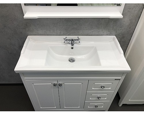 Тумба с раковиной Comforty Тбилиси 90 00003132630 Белая