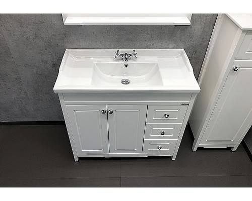 Тумба с раковиной Comforty Тбилиси 90 00003132630 Белая