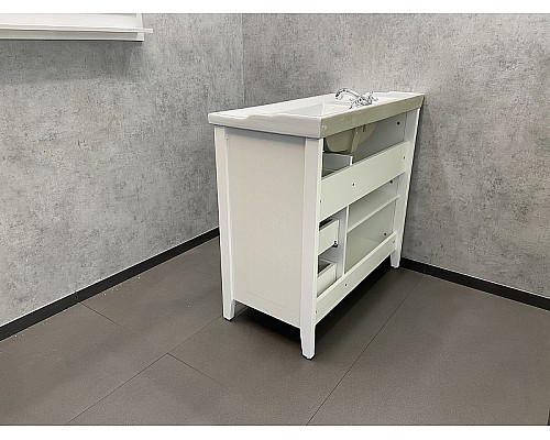 Тумба с раковиной Comforty Тбилиси 90 00003132630 Белая