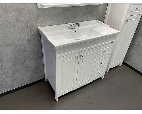 Тумба с раковиной Comforty Тбилиси 90 00003132630 Белая