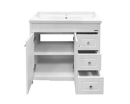 Тумба с раковиной Comforty Тбилиси 90 00003132630 Белая