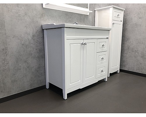 Тумба с раковиной Comforty Тбилиси 90 00003132630 Белая