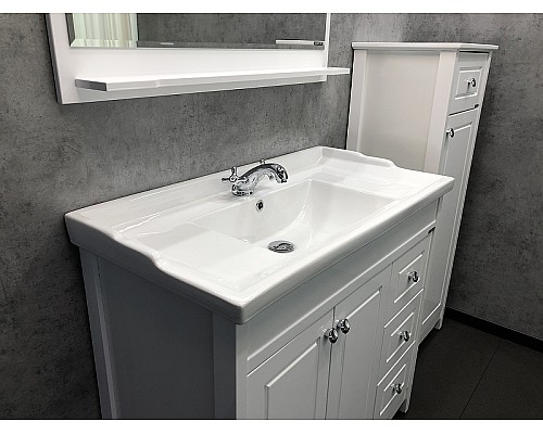 Тумба с раковиной Comforty Тбилиси 90 00003132630 Белая