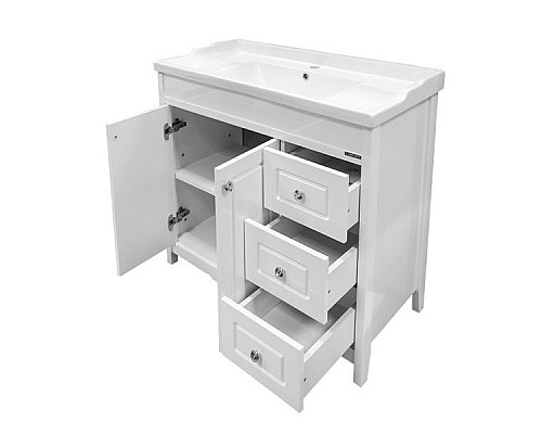 Тумба с раковиной Comforty Тбилиси 90 00003132630 Белая