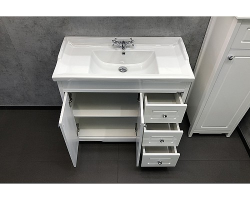 Тумба с раковиной Comforty Тбилиси 90 00003132630 Белая