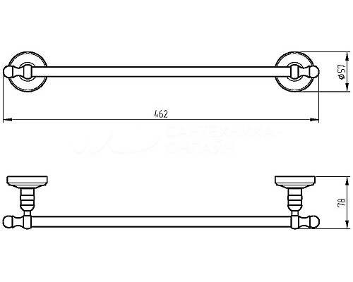 Полотенцедержатель Migliore Mirella 17332 Золото