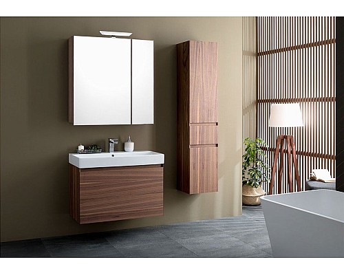 Зеркало-шкаф Aquanet Нью-Йорк 85 орех