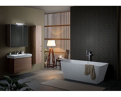 Зеркало-шкаф Aquanet Нью-Йорк 85 орех