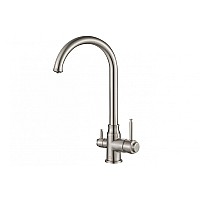 Смеситель для кухни ZORG Steel Hammer SH 763 SATIN