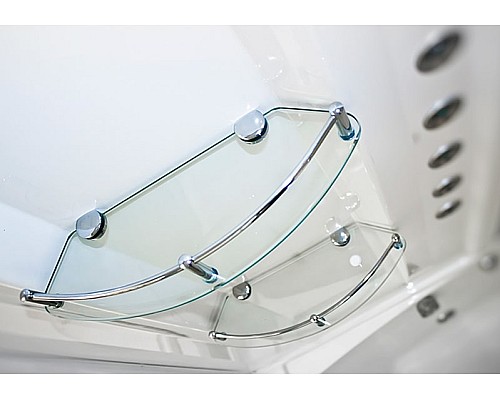 Душевой бокс Radomir Элис 2 168x85 L 1-04-1-1-5-0960 профиль Белый стекло прозрачное