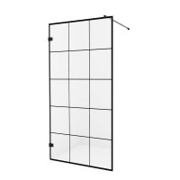 Душевое ограждение NEW TRENDY AVEXA BLACK 120x200 (черный)