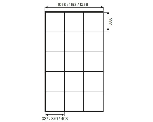 Душевое ограждение NEW TRENDY AVEXA BLACK 120x200 (черный)