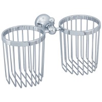 Корзинка двойная универсальная настенная Veragio Gialetta хром