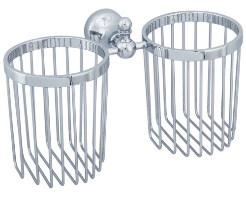 Корзинка двойная универсальная настенная Veragio Gialetta хром