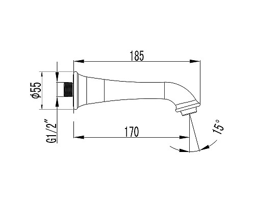 Излив для смесителя Lemark LM4881B Бронза