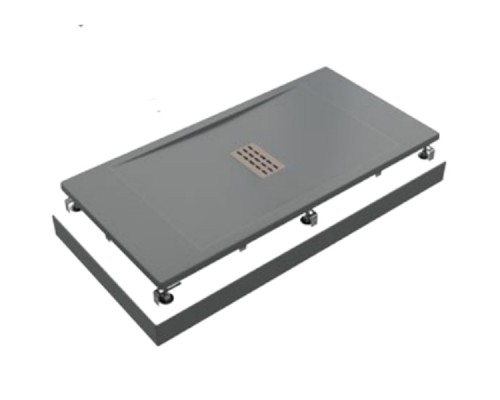 Поддон литьевой Flow ГРАФИТ 1600x800 GOOD DOOR ЛП00109