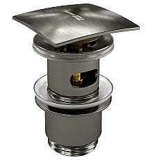 Донный клапан WasserKRAFT Wiese A167 click-clack Оружейная сталь