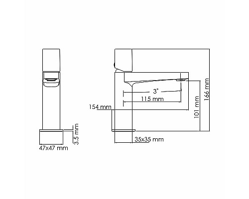 Смеситель для раковины WasserKRAFT Naab 8603 Хром