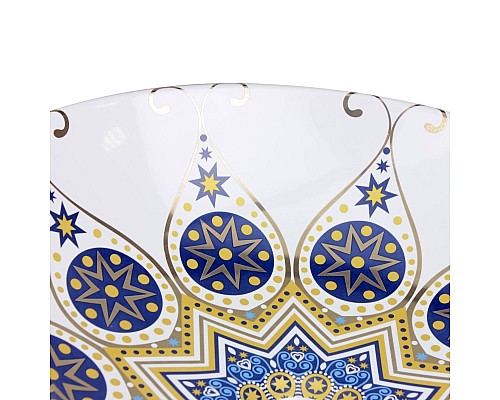 Раковина чаша Bronze de Luxe Lotos 5008 белый, синий