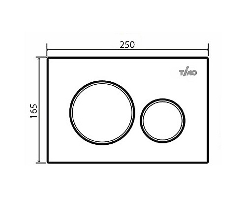 Клавиша смыва Timo Kulo FP-001 Хром