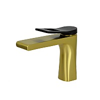 Смеситель на раковину Bronze de Luxe Element EL02GB матовое золото/черный