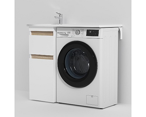 Тумба под раковину AM.PM X-Joy 40 M85AFSX0402WG Белый глянец Светлое дерево