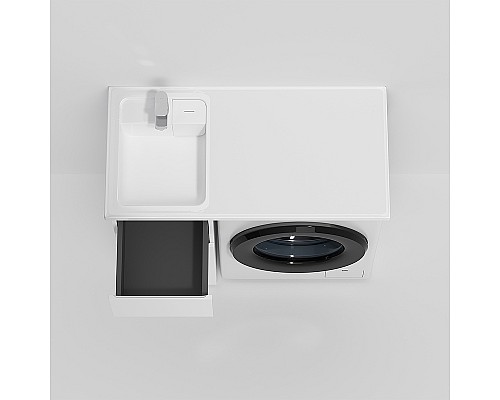 Тумба под раковину AM.PM X-Joy 40 M85AFSX0402WG Белый глянец Светлое дерево