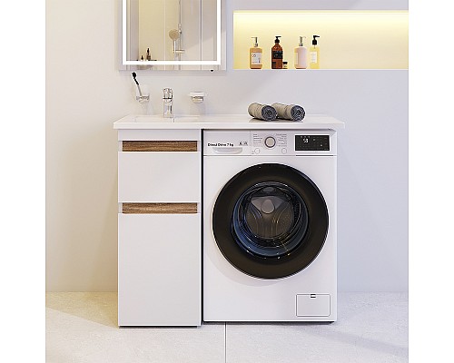 Тумба под раковину AM.PM X-Joy 40 M85AFSX0402WG Белый глянец Светлое дерево