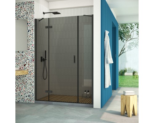 Дверь в душевой проем AFP-F Retta 130 02М 07 L стекло графит