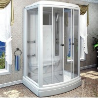 Душевая кабина Radomir Диана 3 140x108 1-05-1-0-0-0620 профиль Белый стекло прозрачное