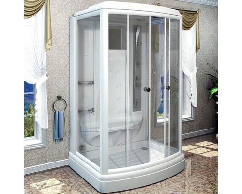 Душевая кабина Radomir Диана 3 140x108 1-05-1-0-0-0620 профиль Белый стекло прозрачное