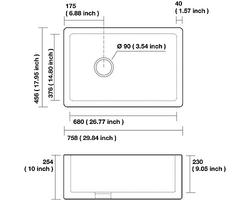 Раковина встраиваемая Kerasan Hannah Essex 541101