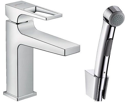 Смеситель с гигиеническим душем Hansgrohe Metropol 74522000 Смеситель с гигиеническим душем Hansgrohe Metropol 74522000