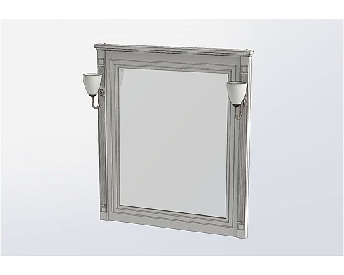 Зеркало Aquanet Паола 90 черный/серебро