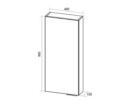 Подвесной шкаф 1MarKa Gaula 40П У92523 White