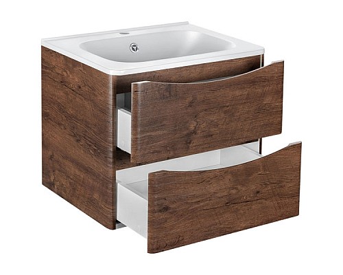 Тумба под раковину Vincea Paola VMC-2P600RW подвесная R.Wood