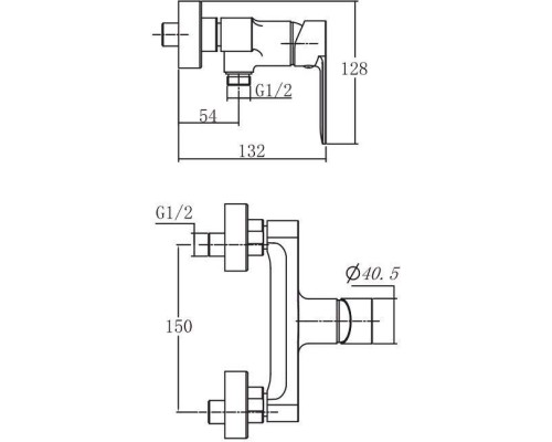 Смеситель Aquanet AF300-30С