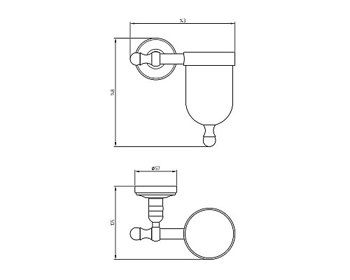 Держатель освежителя воздуха Migliore Mirella 17314 Золото