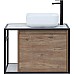Тумба под раковину Aquanet Nova Lite Loft 75R 261657 подвесная Дуб рустикальный